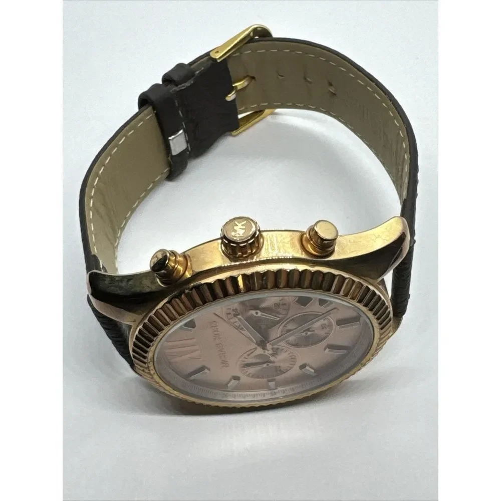 Michael Kors Lexington MK8319 Mens Brown Leather Analog Dial Quartz Watch JNA810
